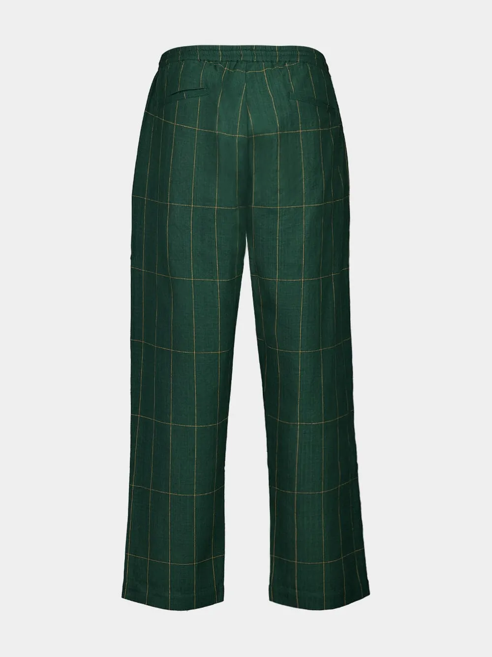Emerald Green Anthem Hand-Woven Cotton Pants