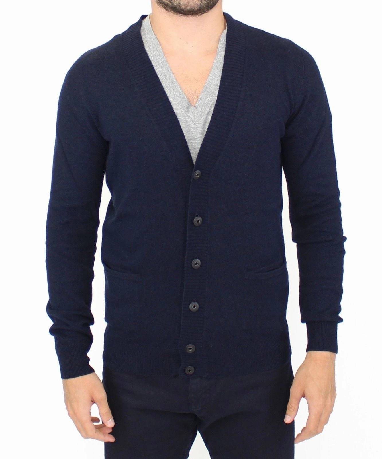Ermanno Scervino Chic Wool Blend Cardigan Men's Sweater chunky knit discount