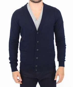 Ermanno Scervino Chic Wool Blend Cardigan Men's Sweater chunky knit discount