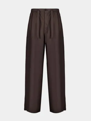 Espresso Silk Taekwondo Pants Bottoms Mens - cheap mens shorts online
