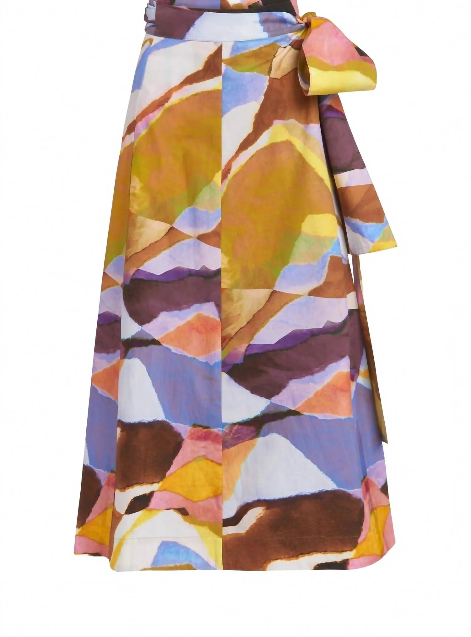 Estine Wrap Skirt In Opal Stone