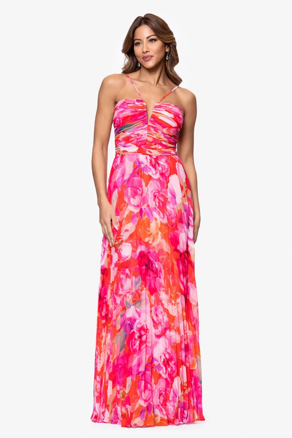 Eva Xscape Chiffon Halter Maxi