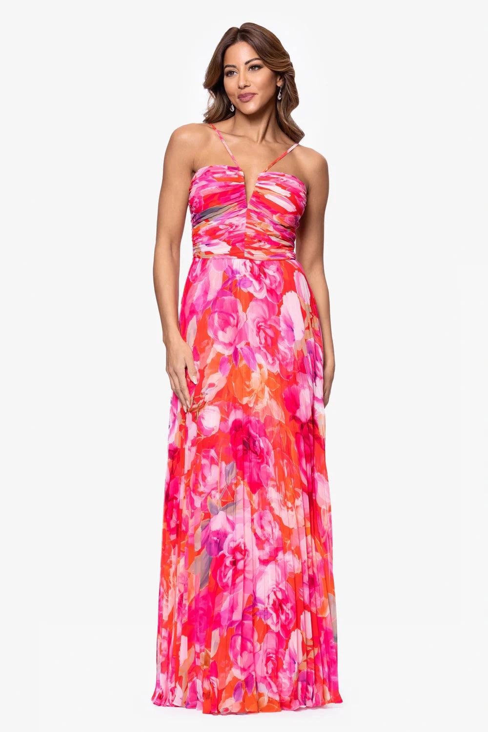 Eva Xscape Chiffon Halter Maxi