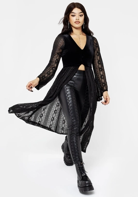 Everlasting Flared Sleeve Lace Overdress Dresses Womens - wedding guest outfits