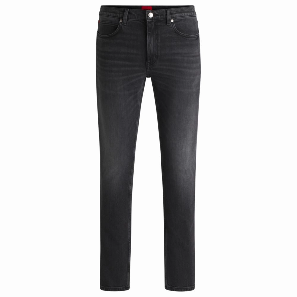 Extra-slim-fit jeans in gray stretch denim