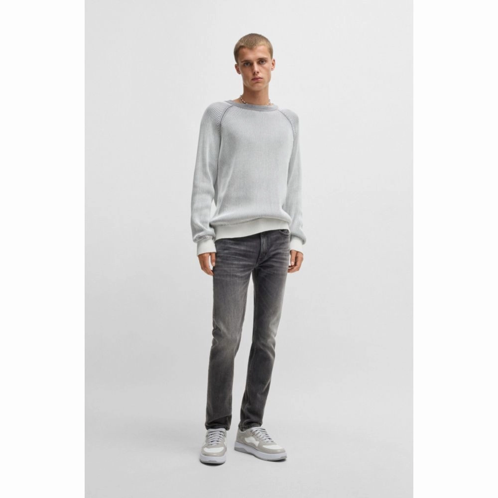 Extra-slim-fit jeans in gray stretch denim