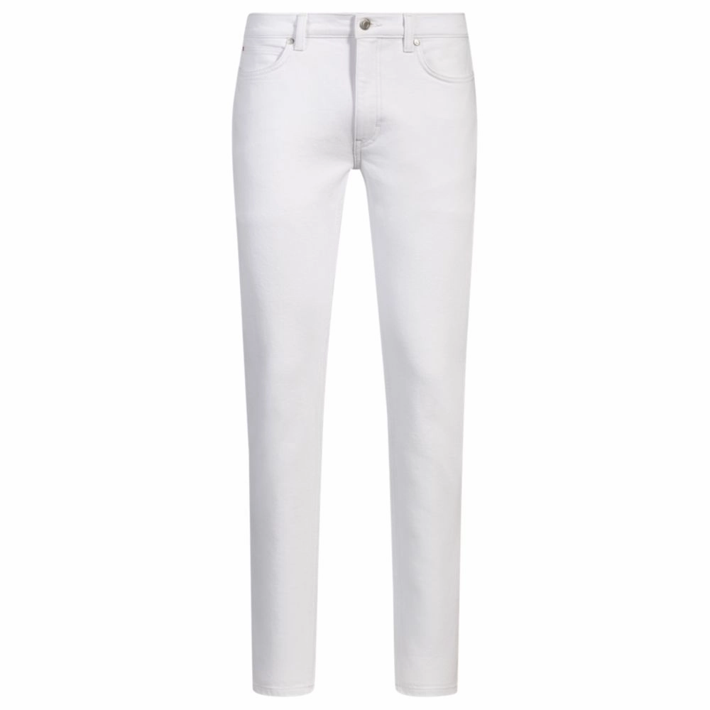 Extra-slim-fit jeans in white stretch denim
