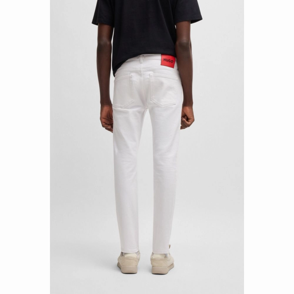 Extra-slim-fit jeans in white stretch denim