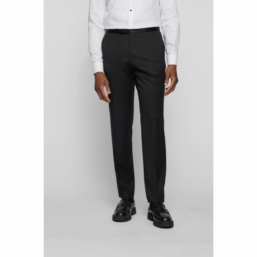 Extra-slim-fit pants in virgin-wool serge