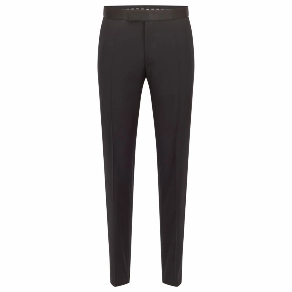 Extra-slim-fit pants in virgin-wool serge