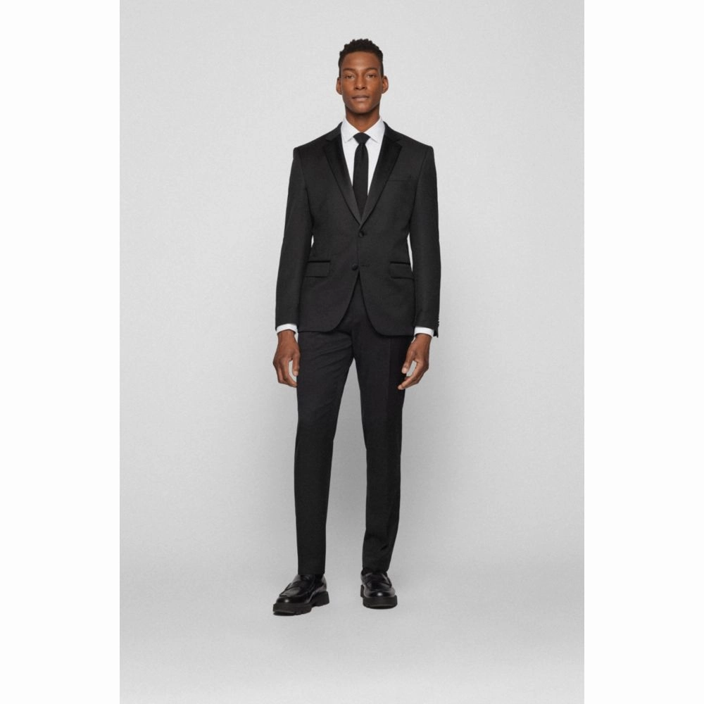 Extra-slim-fit pants in virgin-wool serge