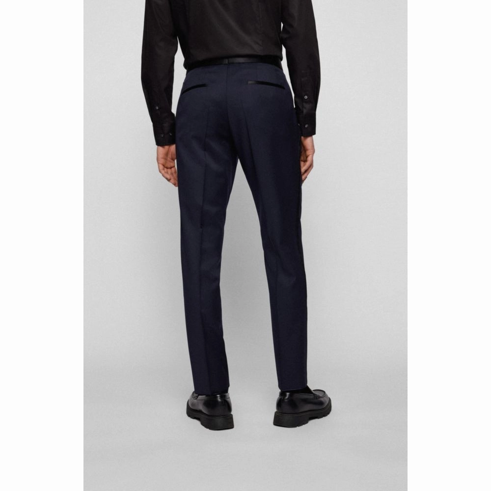 Extra-slim-fit pants in virgin-wool serge