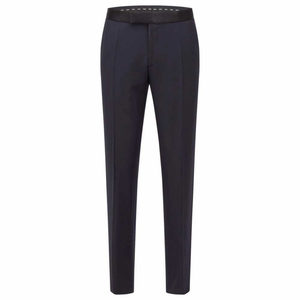 Extra-slim-fit pants in virgin-wool serge