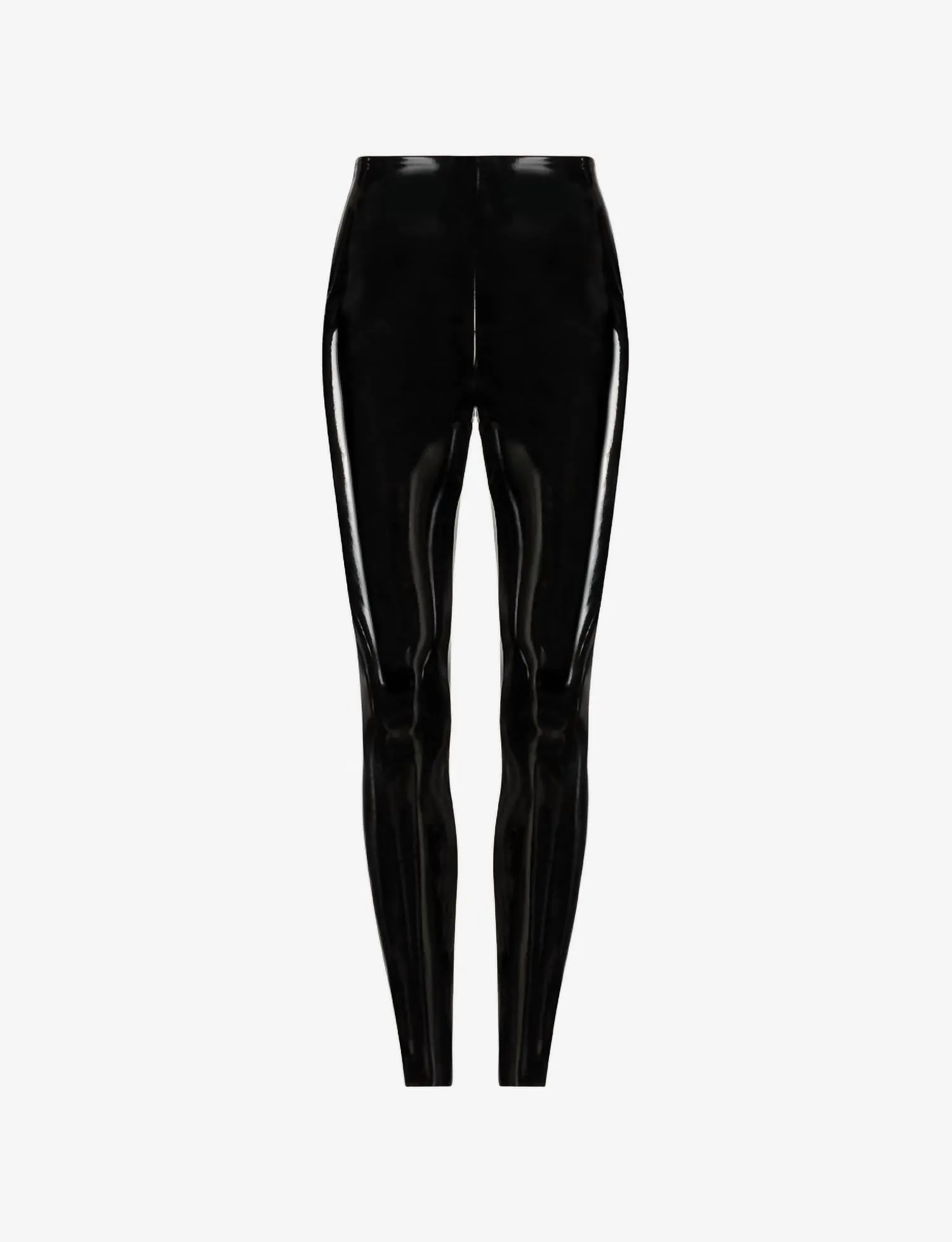 Faux Patent Leather Legging In Black