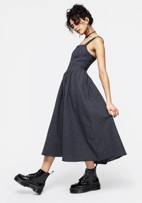 Faythe Apron Midi Dress Dresses Womens - wedding guest outfits