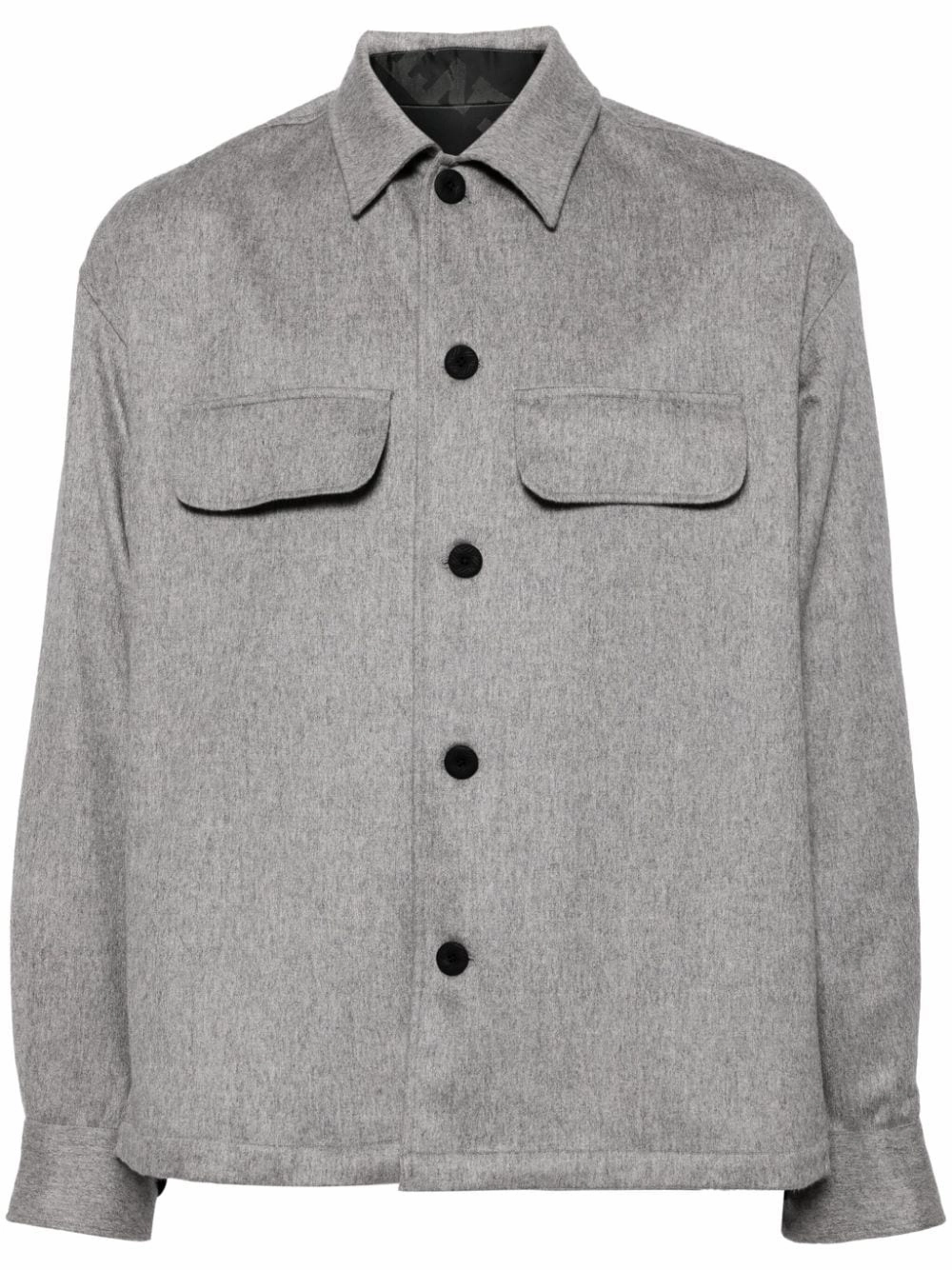 Felted Cashmere-Blend Shirt mens polos clearance