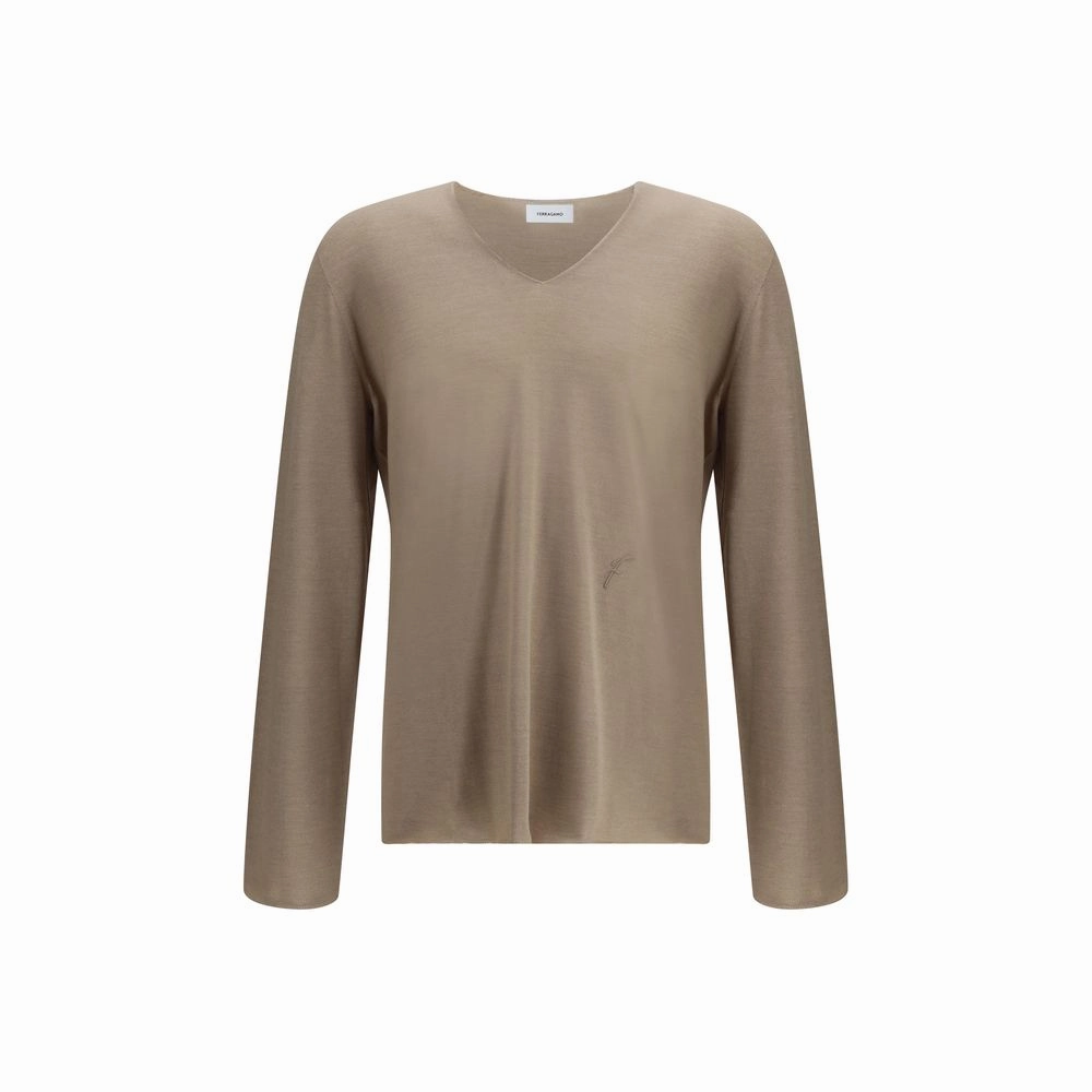 Ferragamo V-neck Men's Sweater knit sweaters cheap