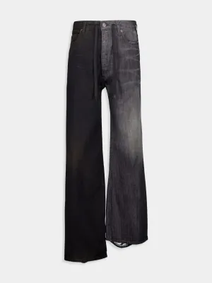 Fifty-Fifty Black Denim Pants Bottoms Mens - cheap mens shorts online