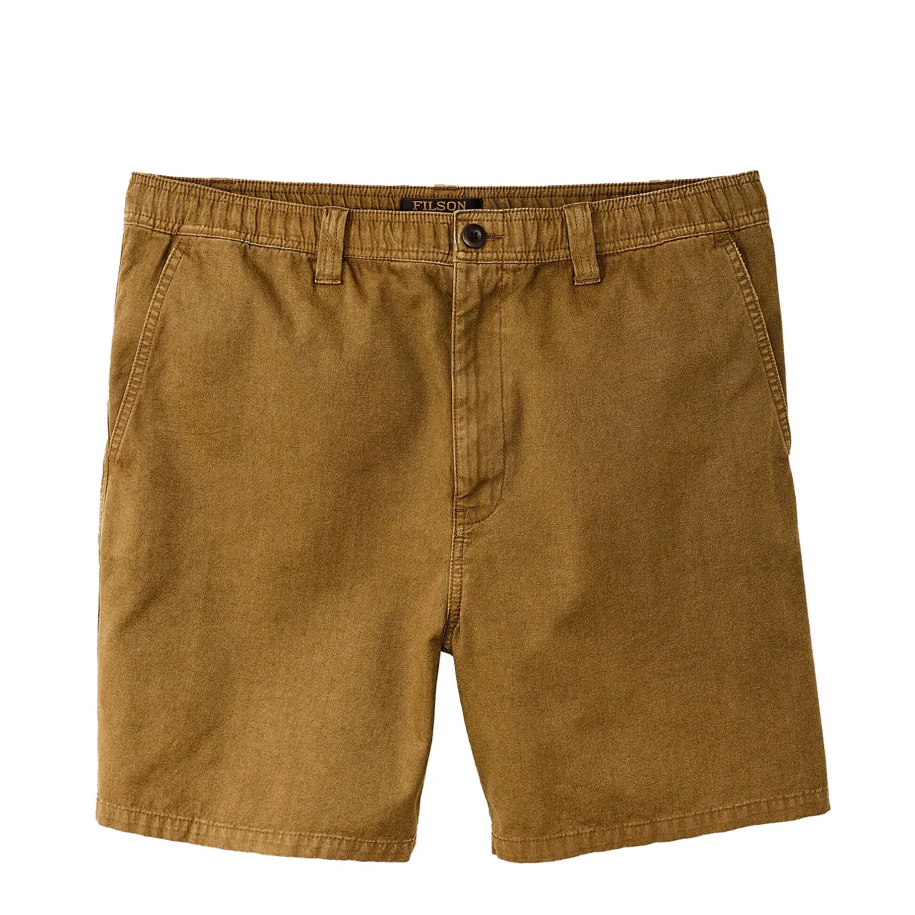 Filson Oakville Canvas Shorts Bronze Brown mens shorts outlet store