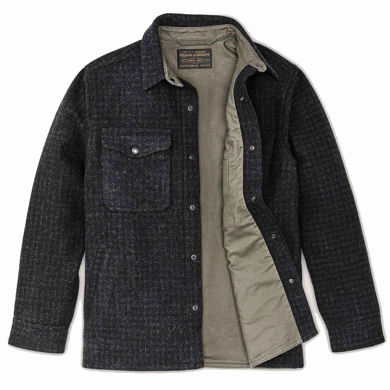 Filson Mackinaw Jac Shirt Black Marl Heather