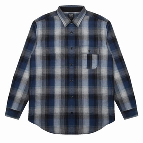 Filson Rustic Oxford Shirt Indigo / Black / Charcoal mens tank tops best deals