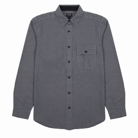Filson Rustic Oxford Shirt Indigo / Khaki / Chalk mens tank tops best deals
