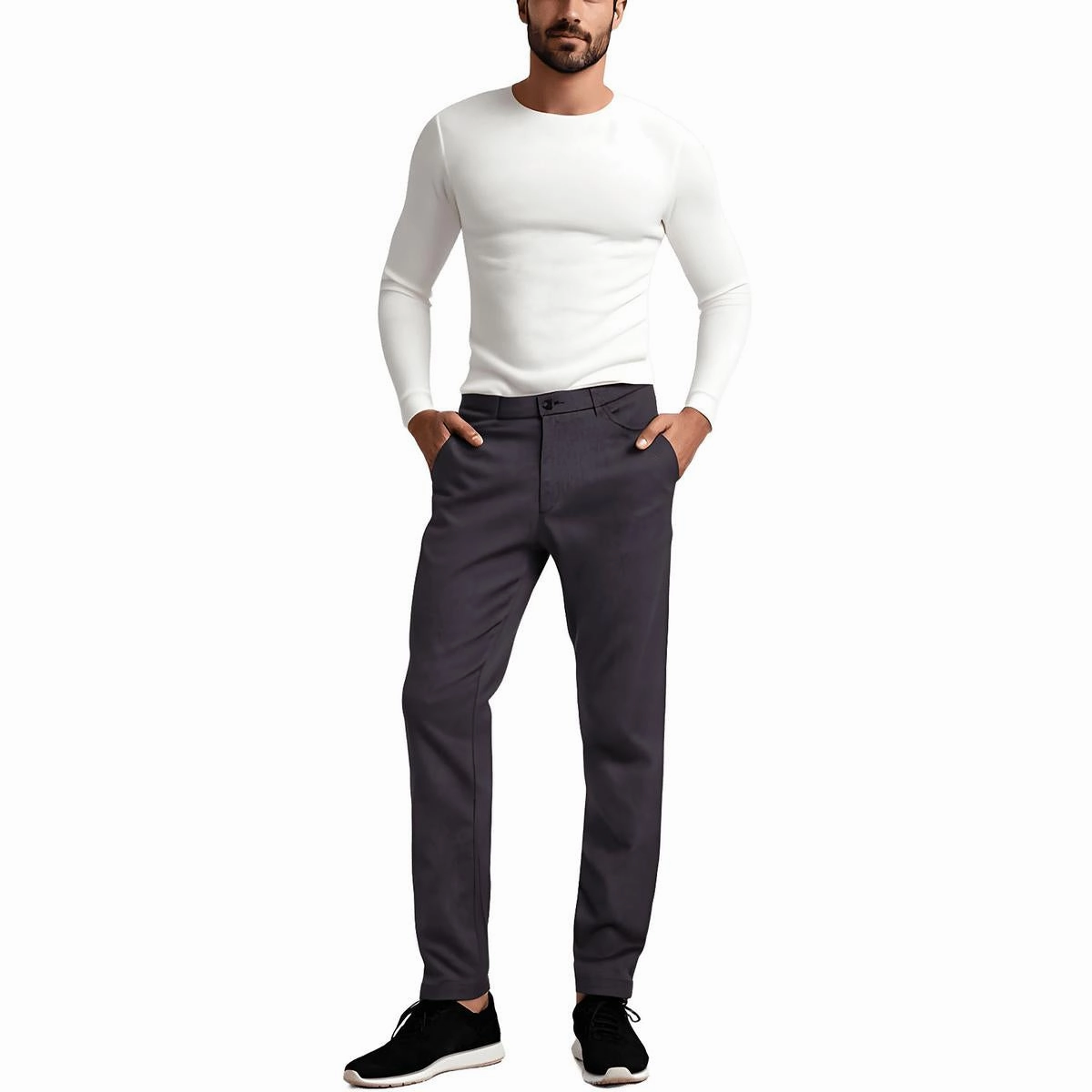 Finn Mens Stretch Rayon Dress Pants