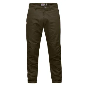 Fjallraven Sormland Tapered Winter Trousers Long Dark Olive mens joggers promo code