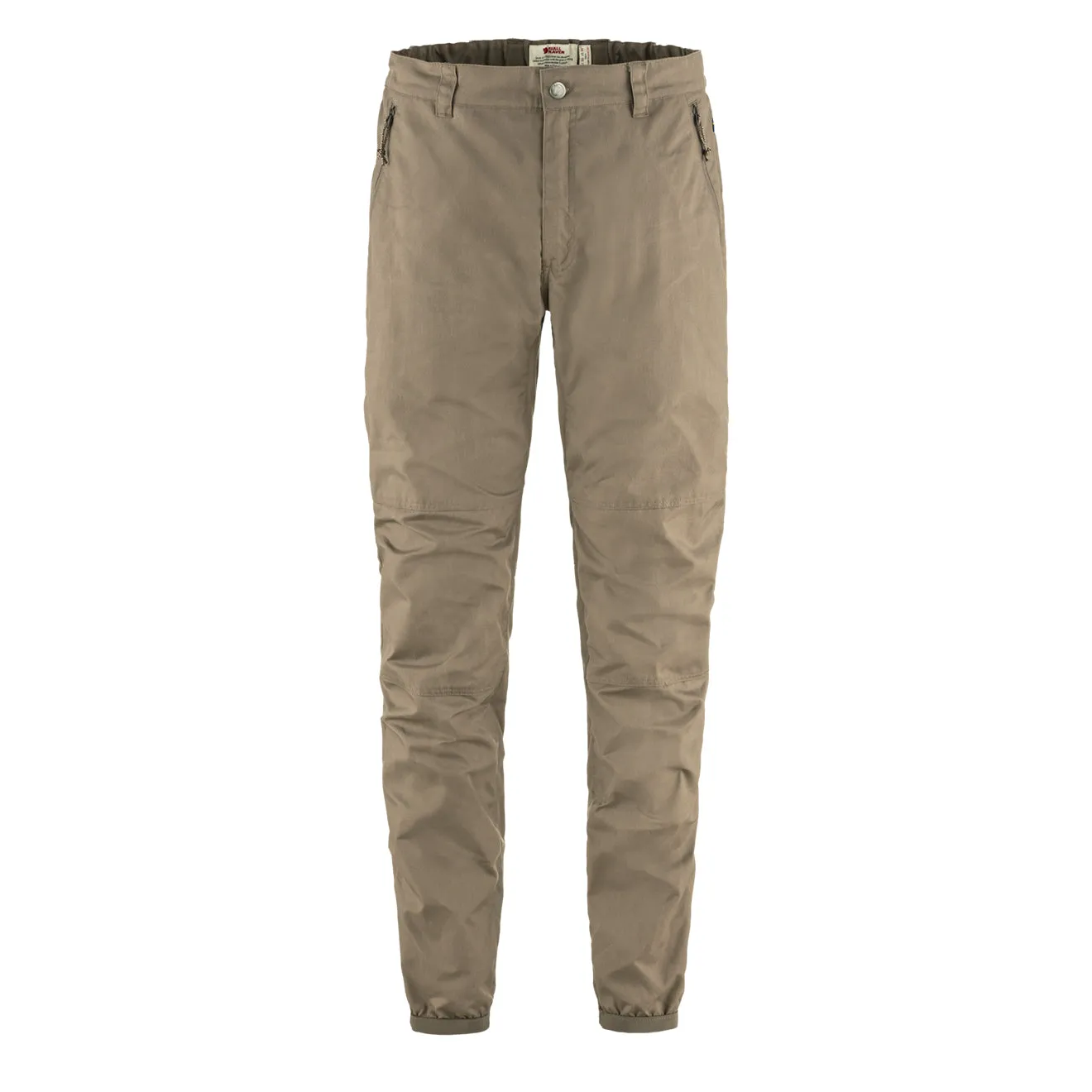 Fjallraven Vardag Trousers Reg Suede Brown mens joggers promo code