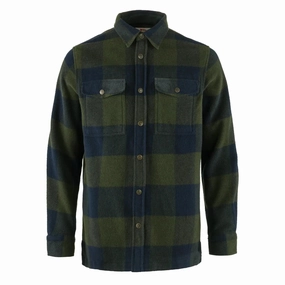 Fjallraven Canada Shirt Deep Forest / Dark Navy mens tank tops best deals