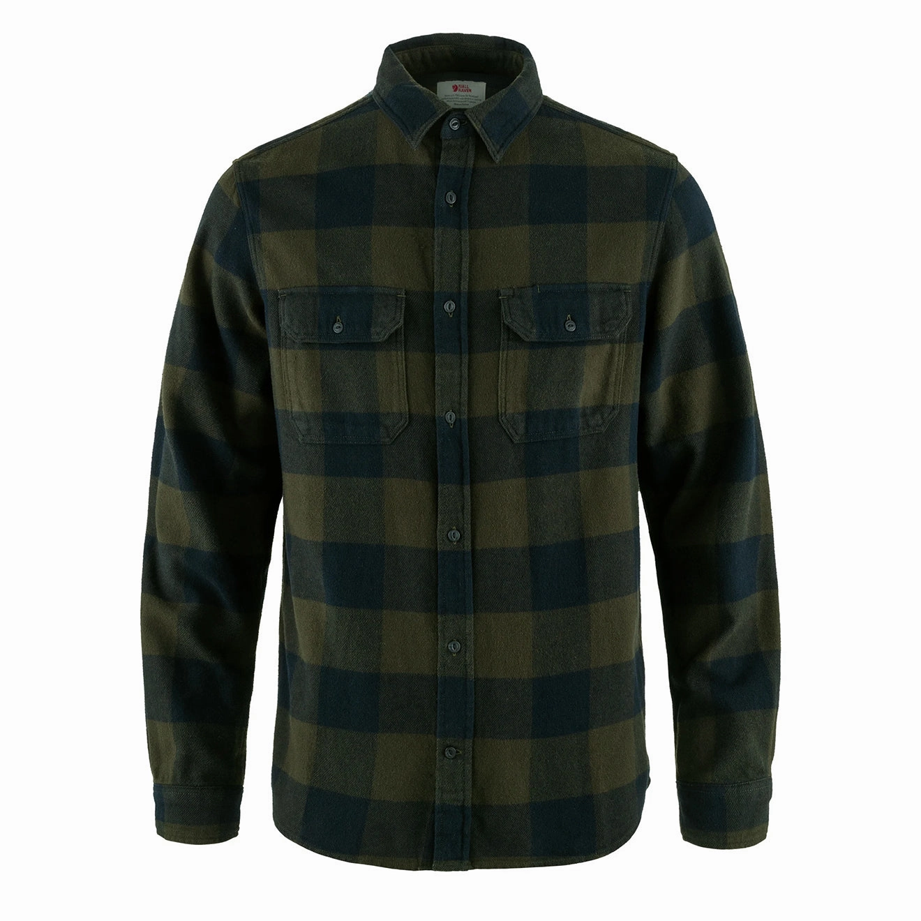 Fjallraven Ovik Heavy Flannel Shirt Deep Forest / Dark Navy mens tank tops best deals