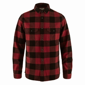 Fjallraven Ovik Heavy Flannel Shirt Red / Black mens tank tops best deals