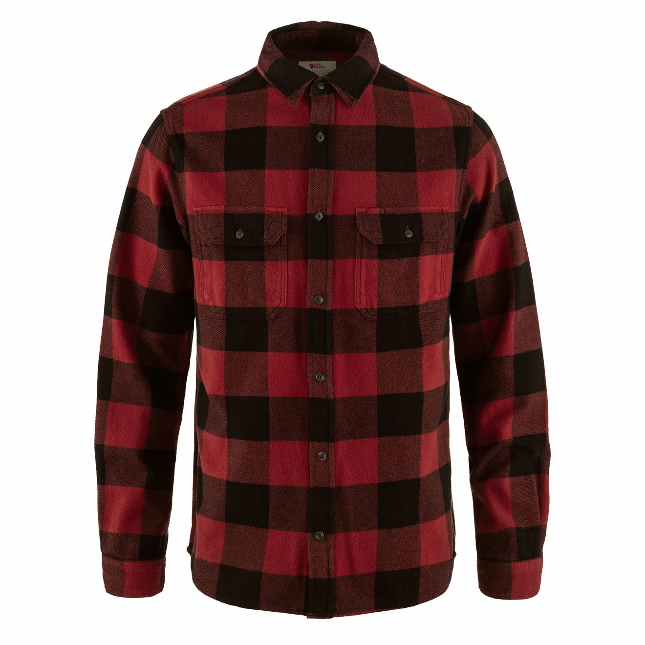 Fjallraven Ovik Heavy Flannel Shirt Red / Black mens tank tops best deals