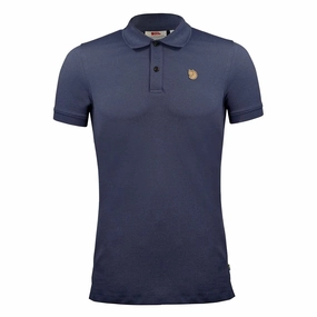 Fjallraven Ovik Polo Shirt Navy mens t-shirts outlet