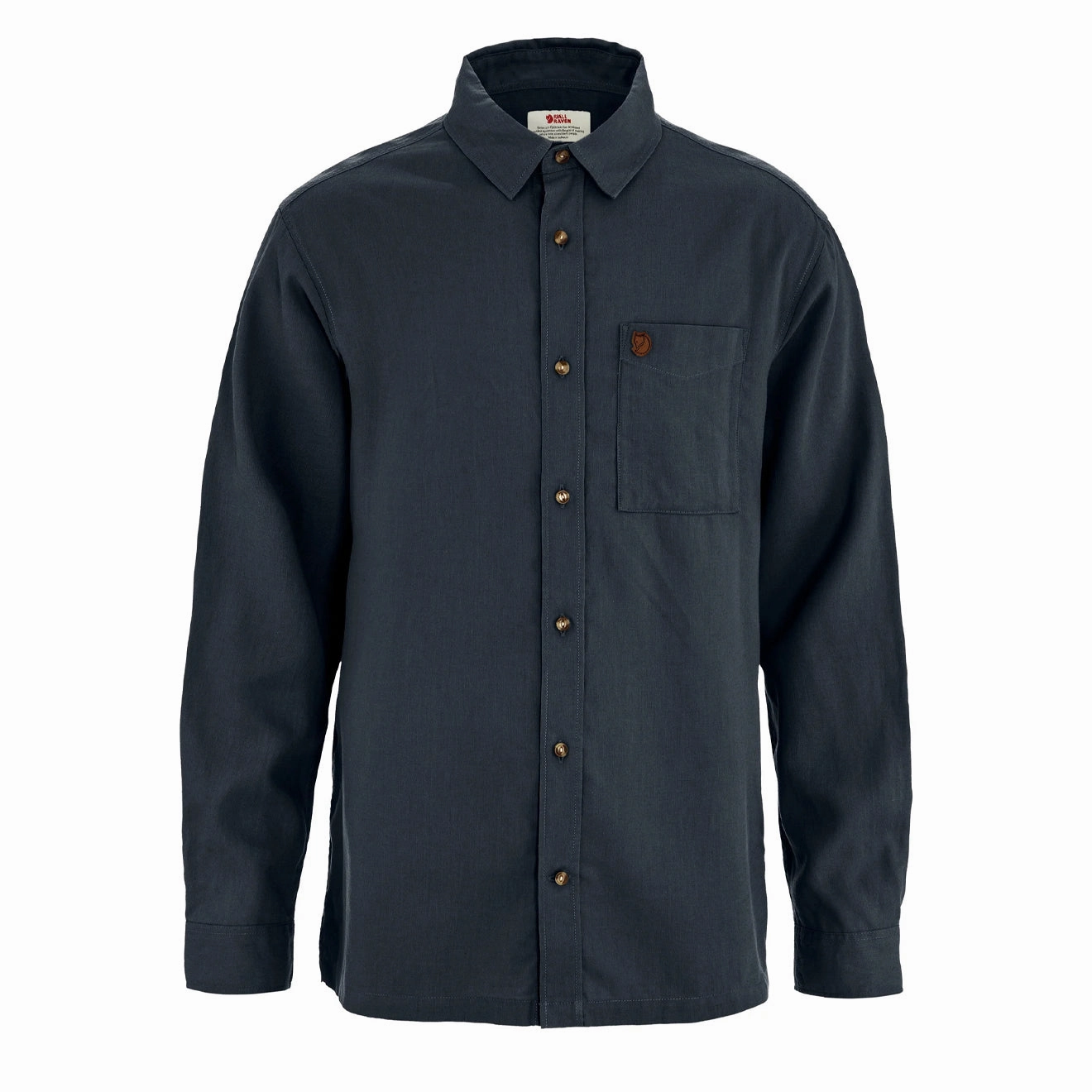 Fjallraven Ovik Relaxed Hemp Shirt LS Dark Navy mens tank tops best deals