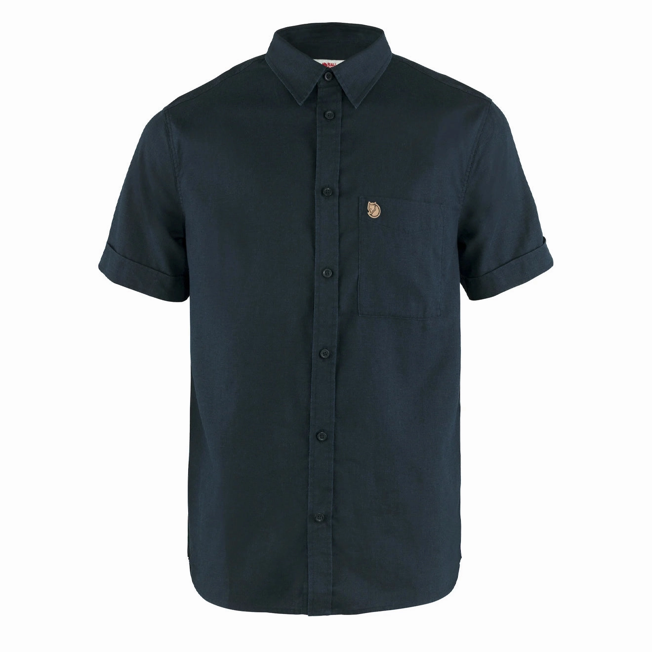 Fjallraven Ovik Travel Shirt SS Dark Navy mens tank tops best deals