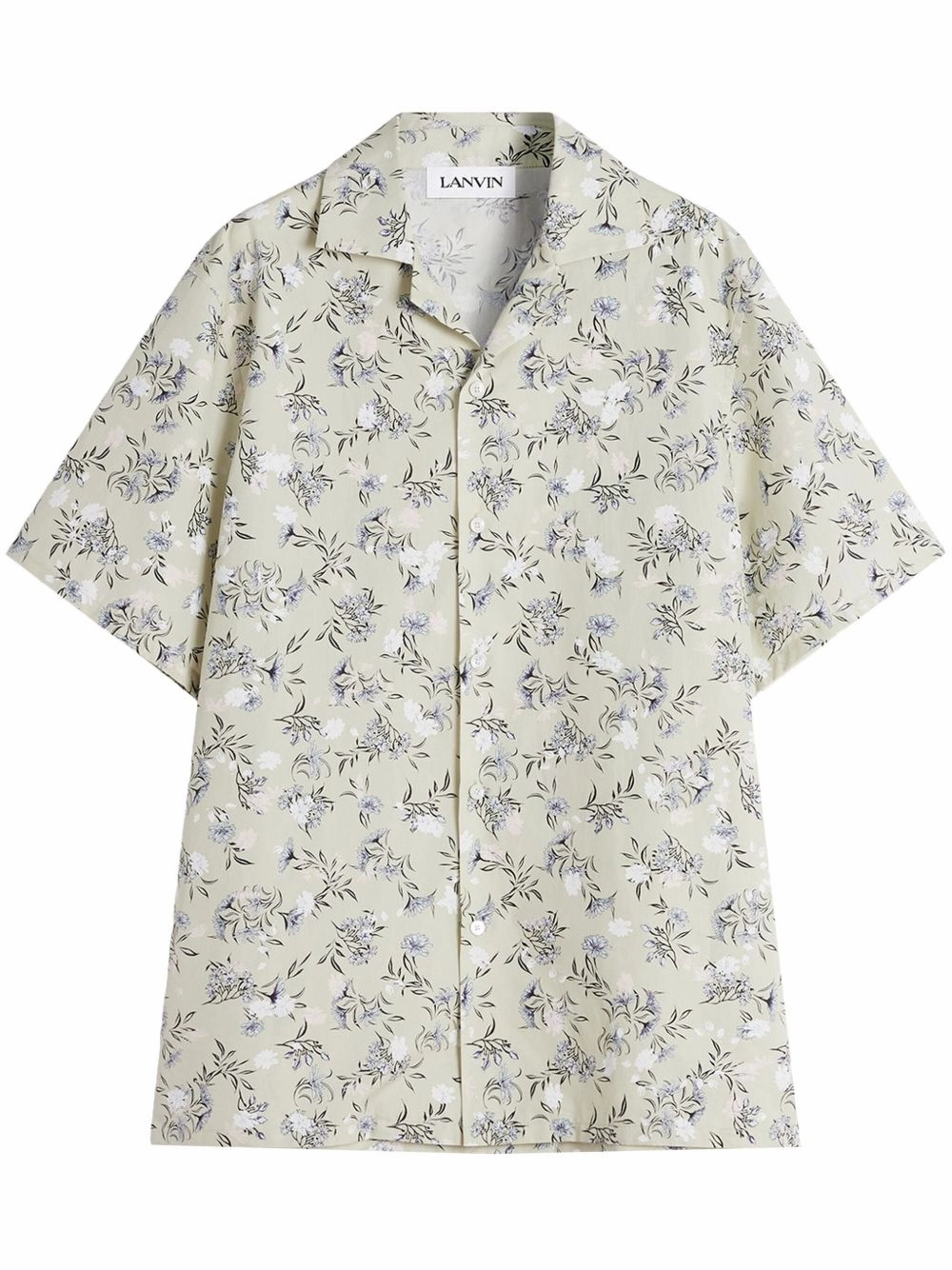 Floral-Print Shirt mens polos clearance