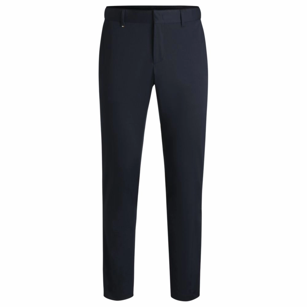 Formal trousers in comfort-stretch cotton