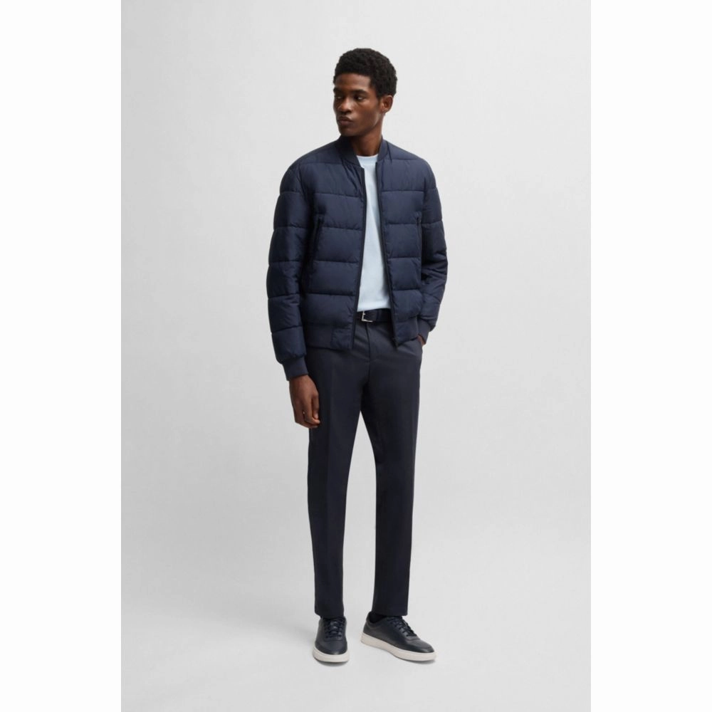Formal trousers in comfort-stretch cotton