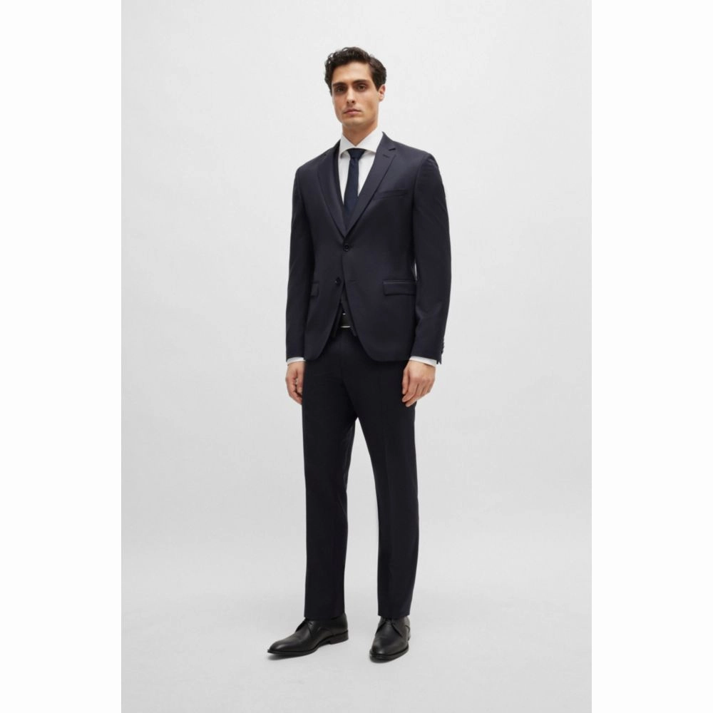 Formal trousers in virgin-wool serge