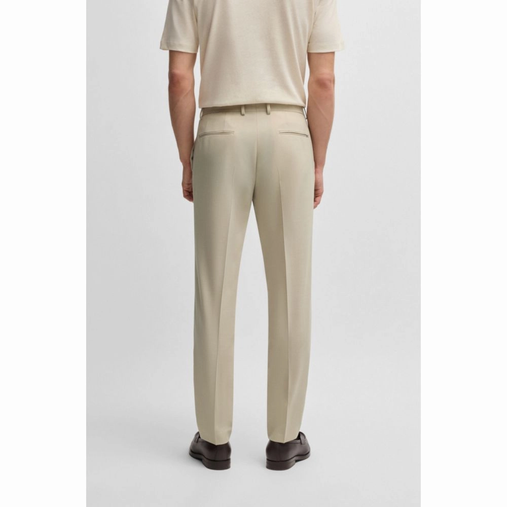 Formal trousers in washable super-flex fabric