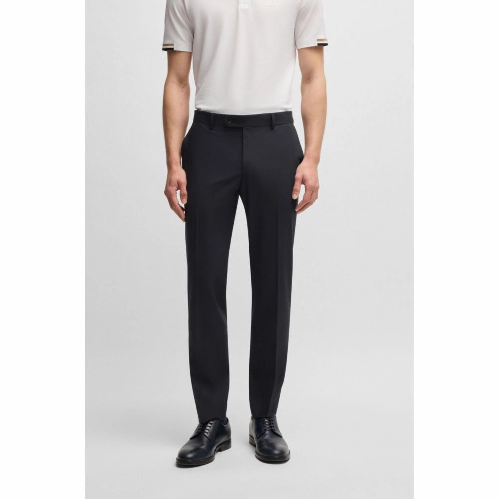 Formal trousers in washable super-flex fabric