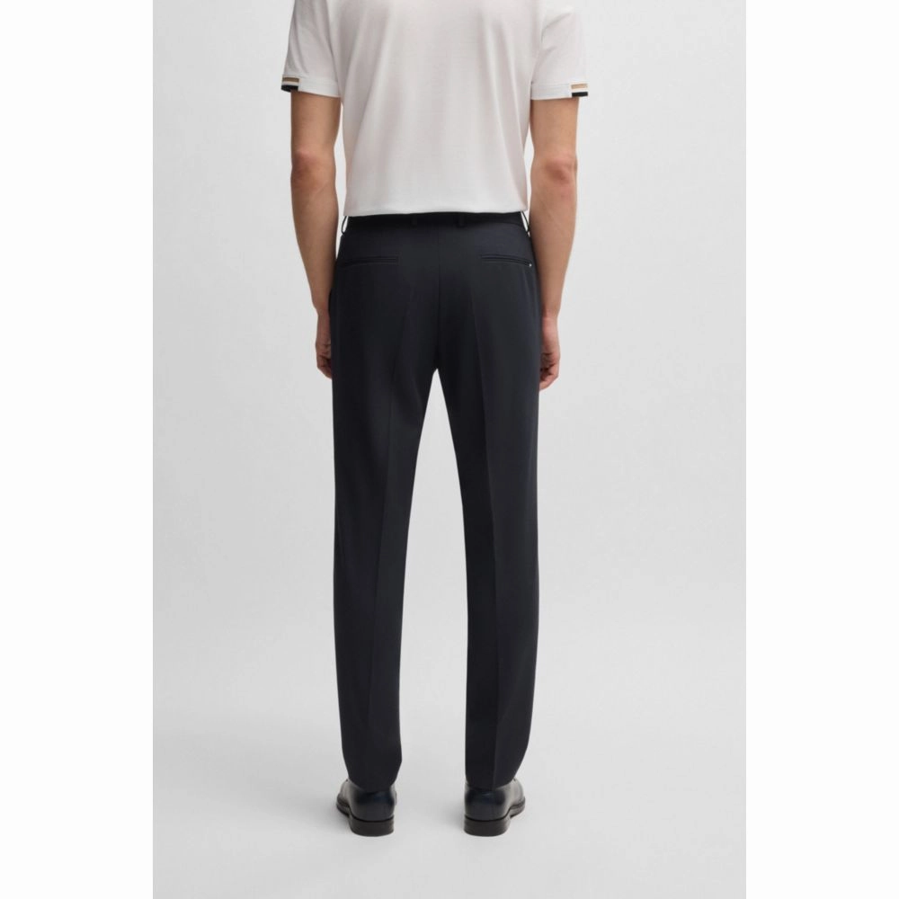 Formal trousers in washable super-flex fabric