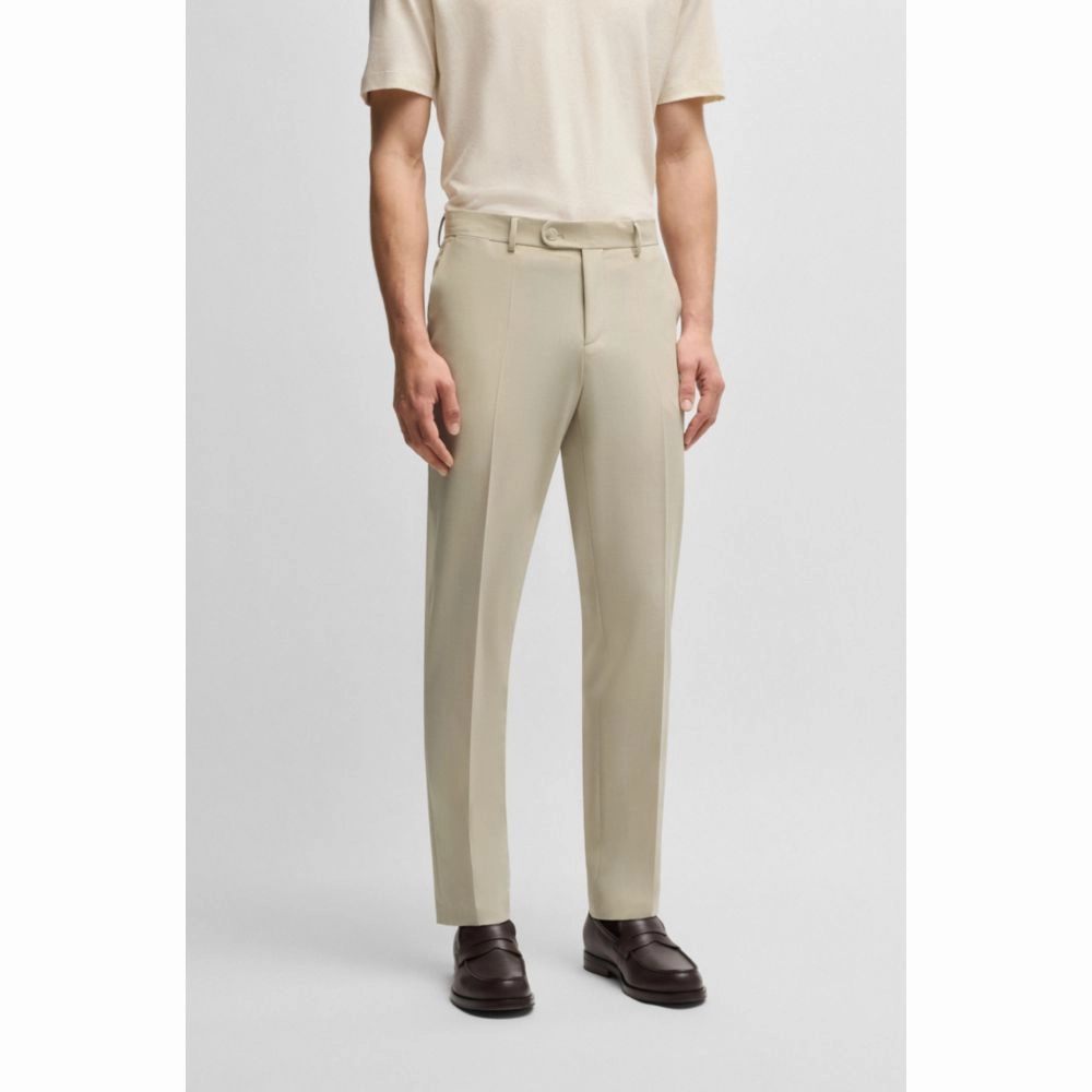 Formal trousers in washable super-flex fabric