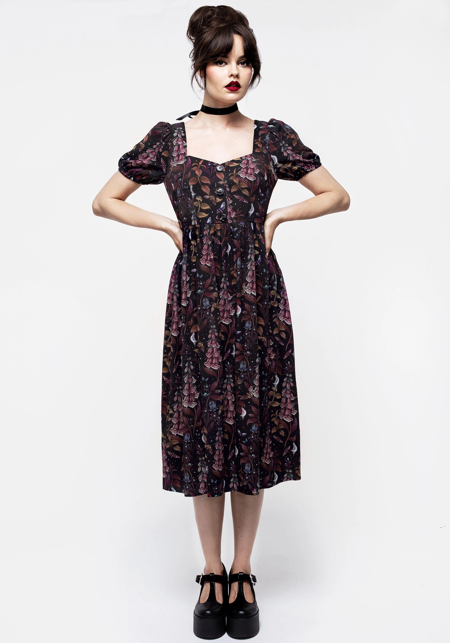 Foxglove Button Detail Midi Dress Dresses Womens - beach dresses cheap