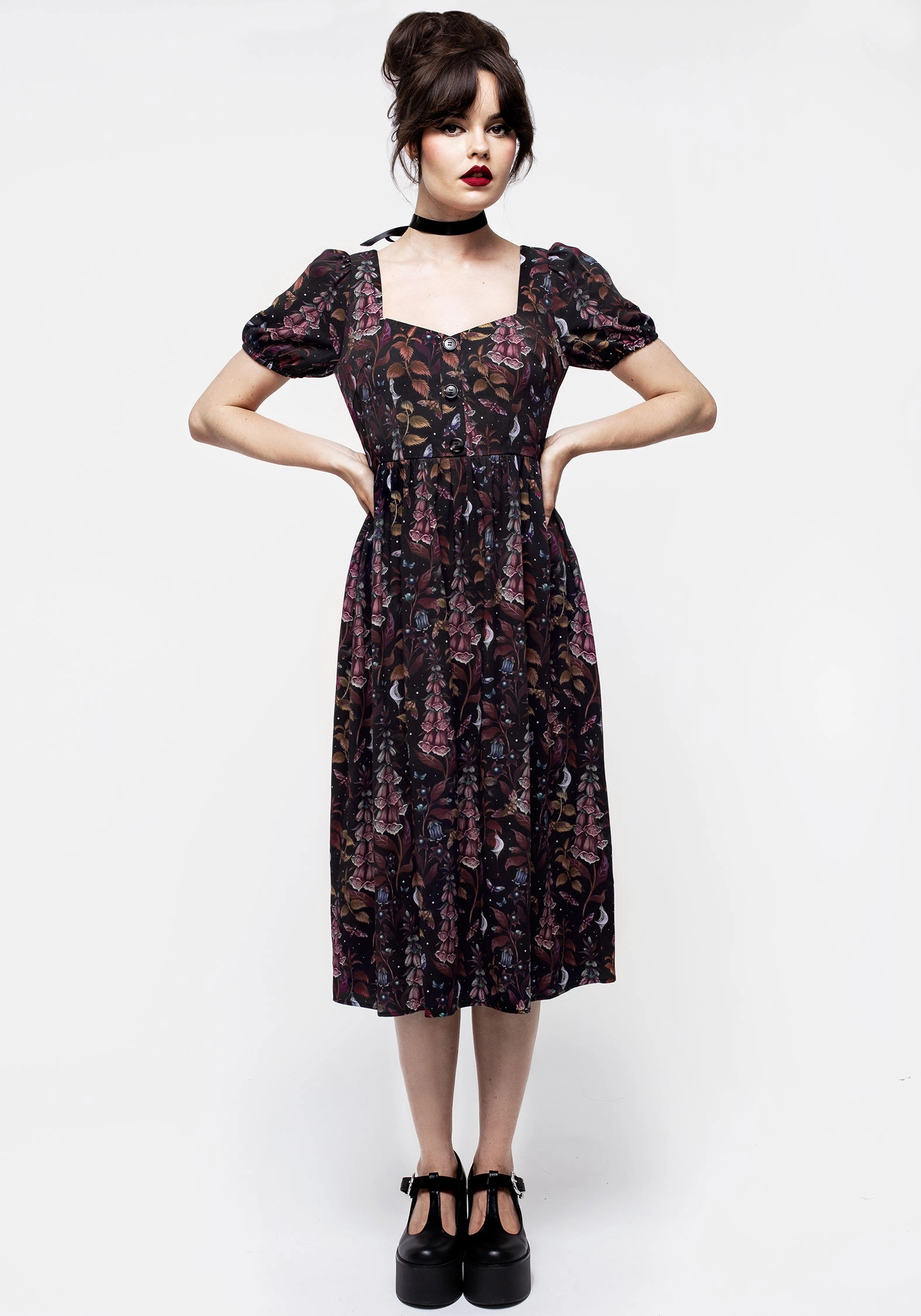 Foxglove Button Detail Midi Dress Dresses Womens - summer dresses discount