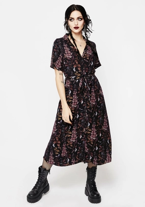 Foxglove Midi Shirt Dress Dresses Womens - summer dresses discount