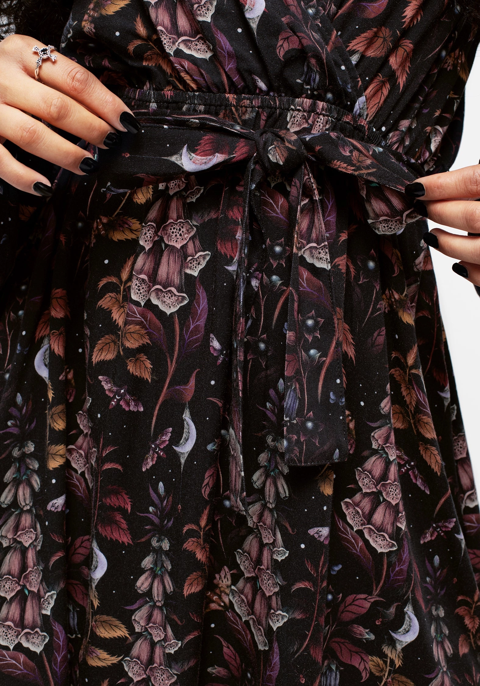 Foxglove Mini Wrap Dress
