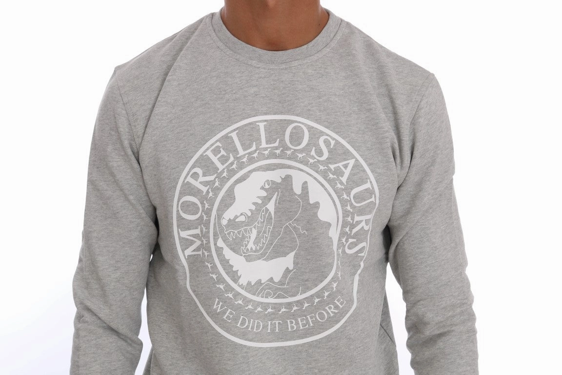 Frankie Morello  Cotton Crewneck Pullover Men's Sweater