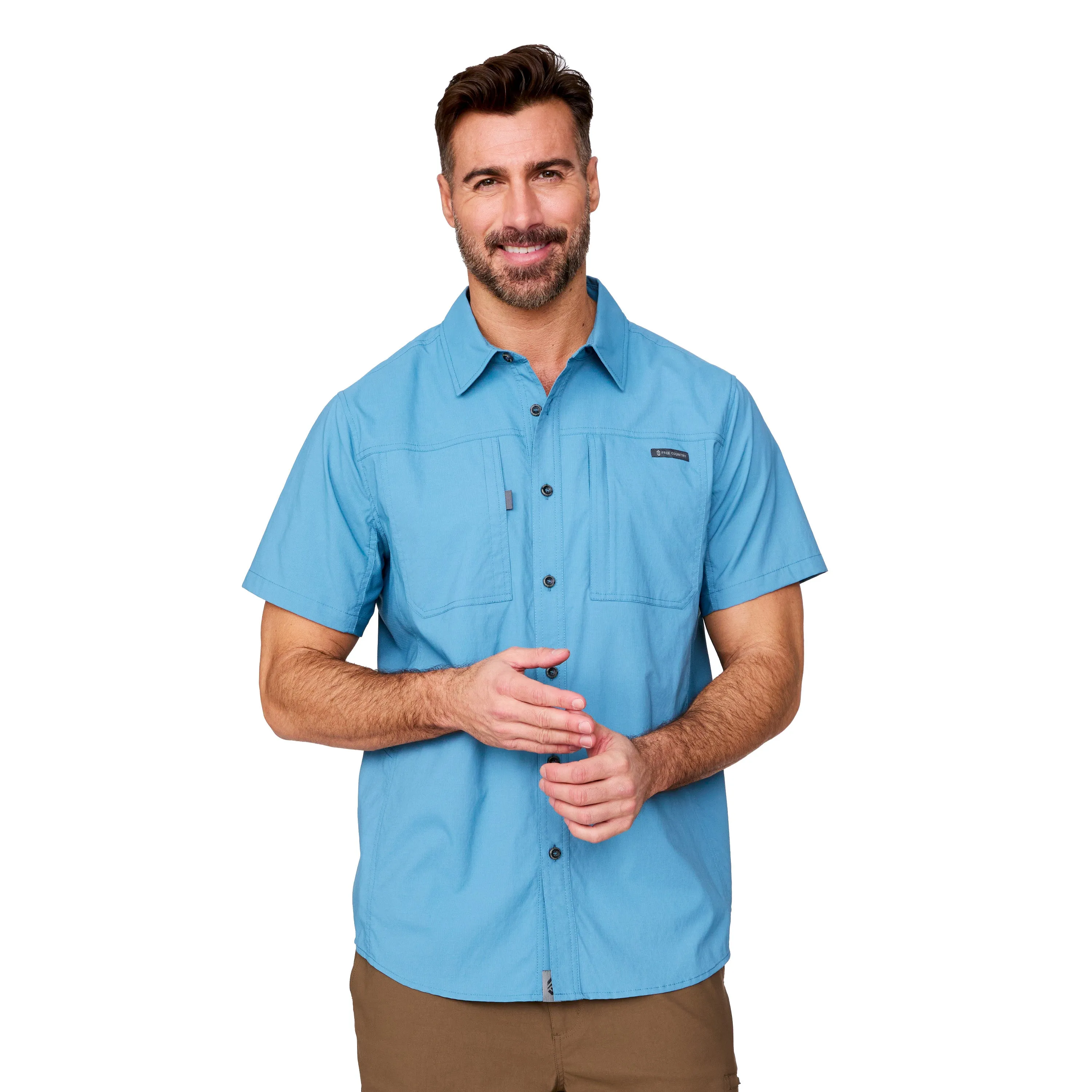 Free Country Men's Acadia Short Sleeve Shirt